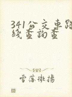 341公交车路线查询查