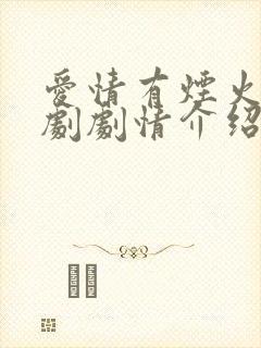 爱情有烟火电视剧剧情介绍