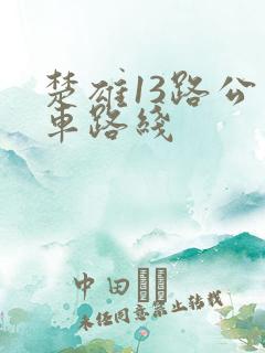 楚雄13路公交车路线 楚雄13路公交车路线