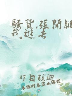 骚货,张开腿让我进去