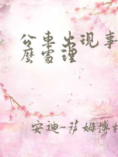 公车出现事故怎么处理