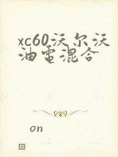 xc60沃尔沃油电混合