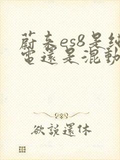蔚来es8是纯电还是混动