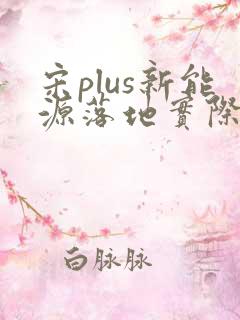 宋plus新能源落地实际多少钱