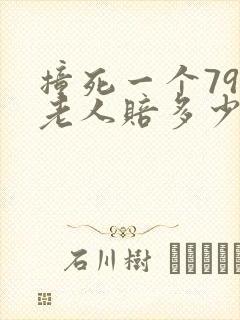 撞死一个79岁老人赔多少
