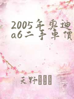 2005年奥迪a6二手车价格