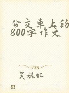 公交车上的故事800字作文 公交车上的故事800字作文