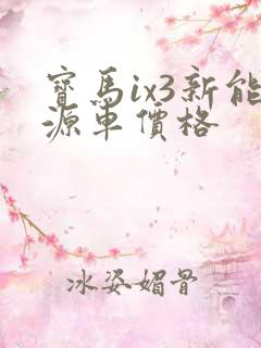 宝马ix3新能源车价格