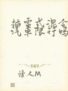 插电式混合动力汽车限行吗