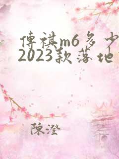 传祺m6多少钱2023款落地价