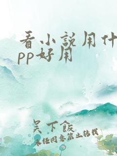 看小说用什么app好用