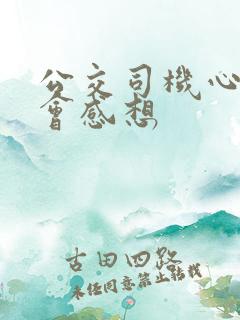 公交司机心得体会感想