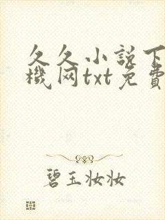 久久小说下载手机网txt免费下载