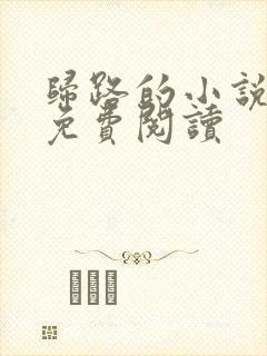 归路的小说原著免费阅读