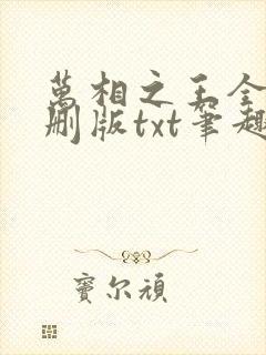 万相之王全本无删版txt笔趣阁