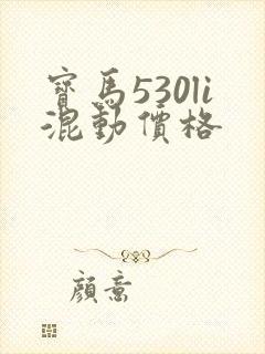 宝马530li混动价格