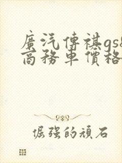 广汽传祺gs8商务车价格