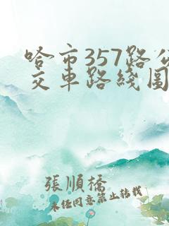 哈市357路公交车路线图
