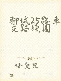 聊城25路车公交路线图
