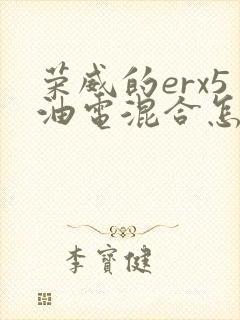 荣威的erx5油电混合怎么样