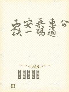 西安乘车公交地铁一码通