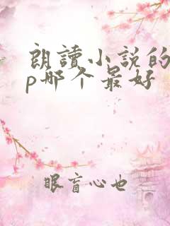 朗读小说的app哪个最好