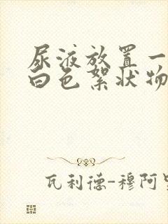 尿液放置一晚有白色絮状物