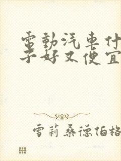 电动汽车什么牌子好又便宜 电动汽车什么牌子好又便宜