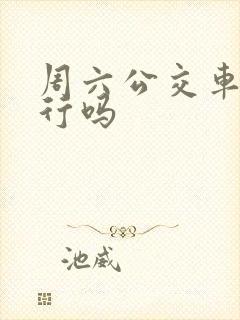 周六公交车道限行吗