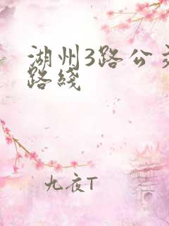 湖州3路公交车路线