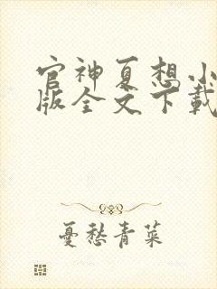 官神夏想小说正版全文下载