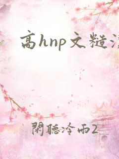 高hnp文糙汉