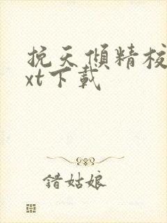 挽天倾精校版txt下载