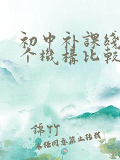 初中补课线上哪个机构比较好