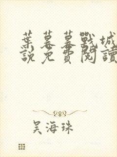 叶暮暮战城胤小说免费阅读无弹窗下载