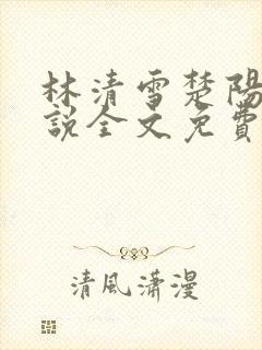 林清雪楚阳的小说全文免费阅读