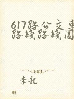 617路公交车路线路线图