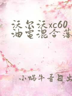 沃尔沃xc60油电混合落地多少钱