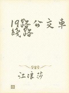 19路公交车的线路
