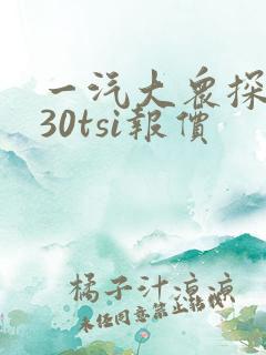 一汽大众探岳330tsi报价
