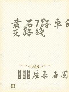 黄石7路车的公交路线