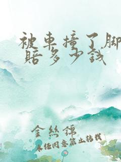 被车撞了脚扭伤 赔多少钱
