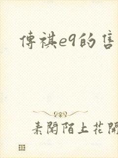 传祺e9的售价
