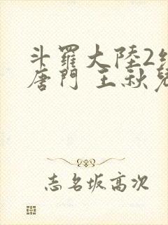 斗罗大陆2绝世唐门 王秋儿 斗罗大陆2绝世唐门 王秋儿