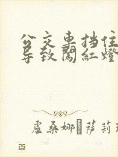 公交车挡住视线导致闯红灯怎么处理
