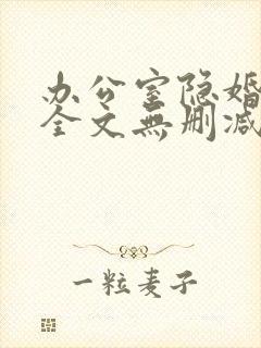 办公室隐婚轻黯全文无删减