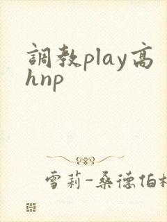 调教play高hnp