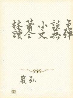 林萧小说免费阅读全文无弹窗