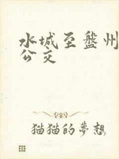 水城至盘州城际公交