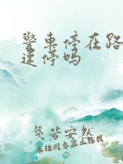 警车停在路边算违停吗